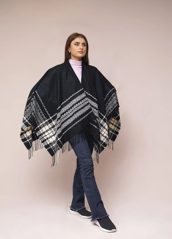 Manahils Polyester Luxury Cape Shawl 020