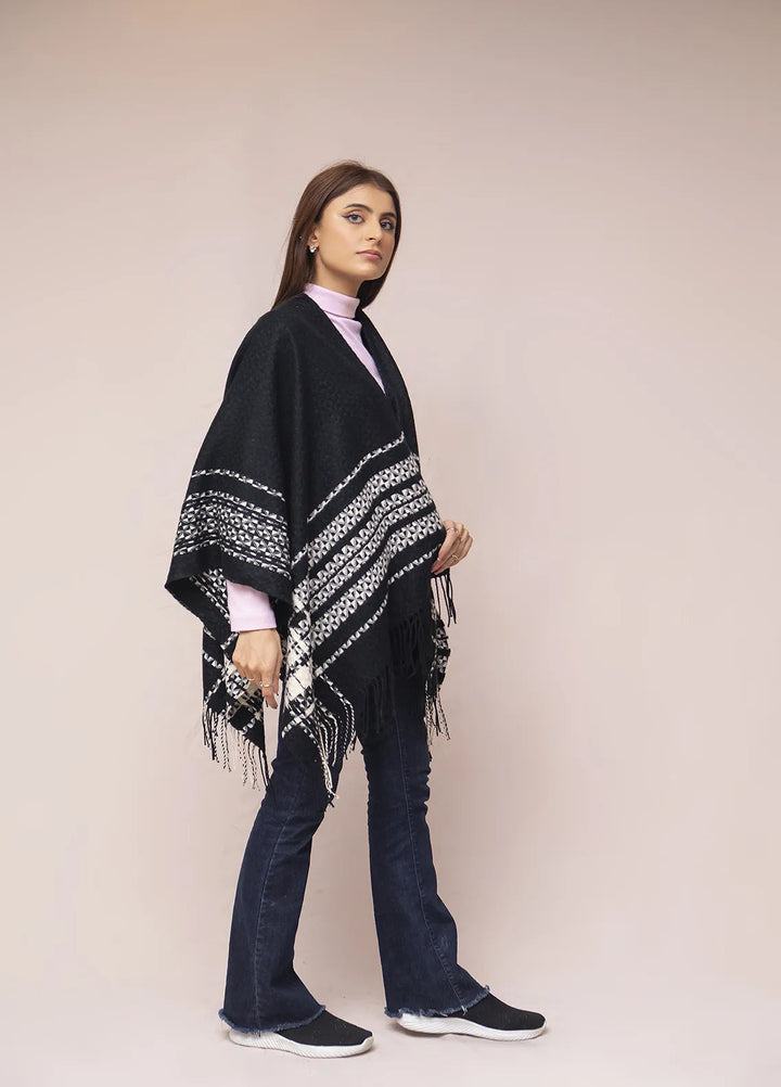 Manahils Polyester Luxury Cape Shawl 020