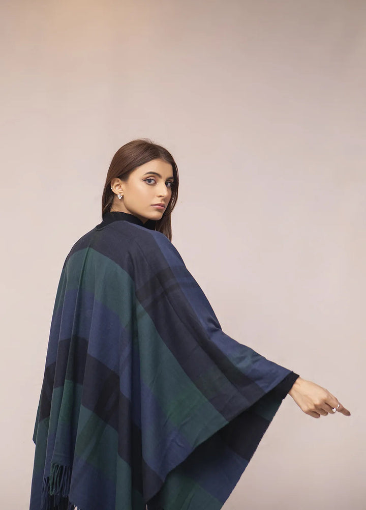 Manahils Polyester Luxury Cape Shawl 022
