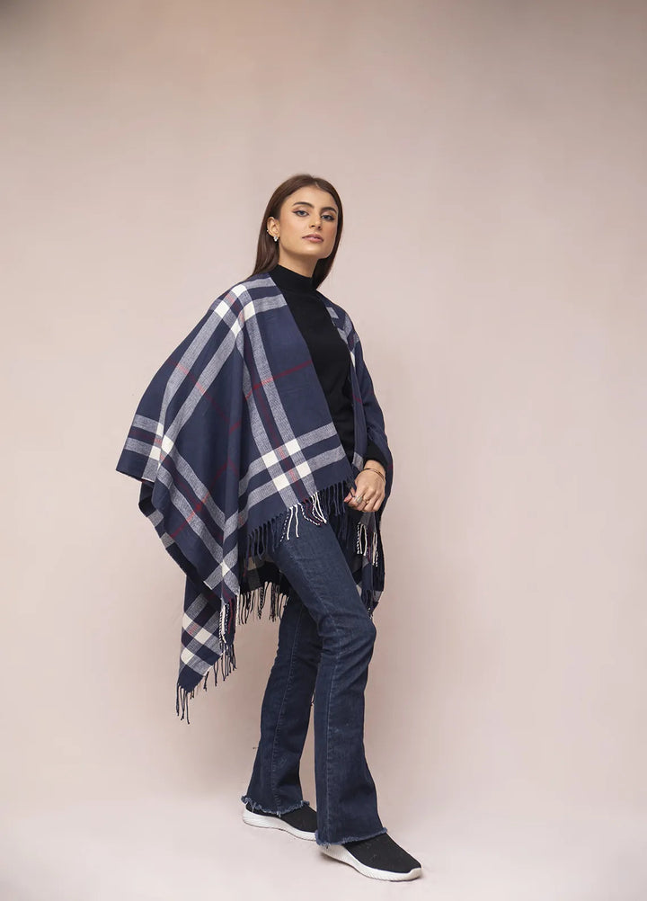 Manahils Polyester Luxury Cape Shawl 023