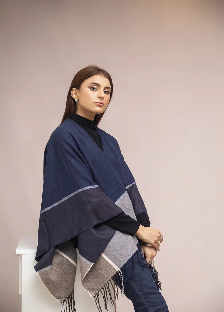 Manahils Polyester Luxury Cape Shawl 024