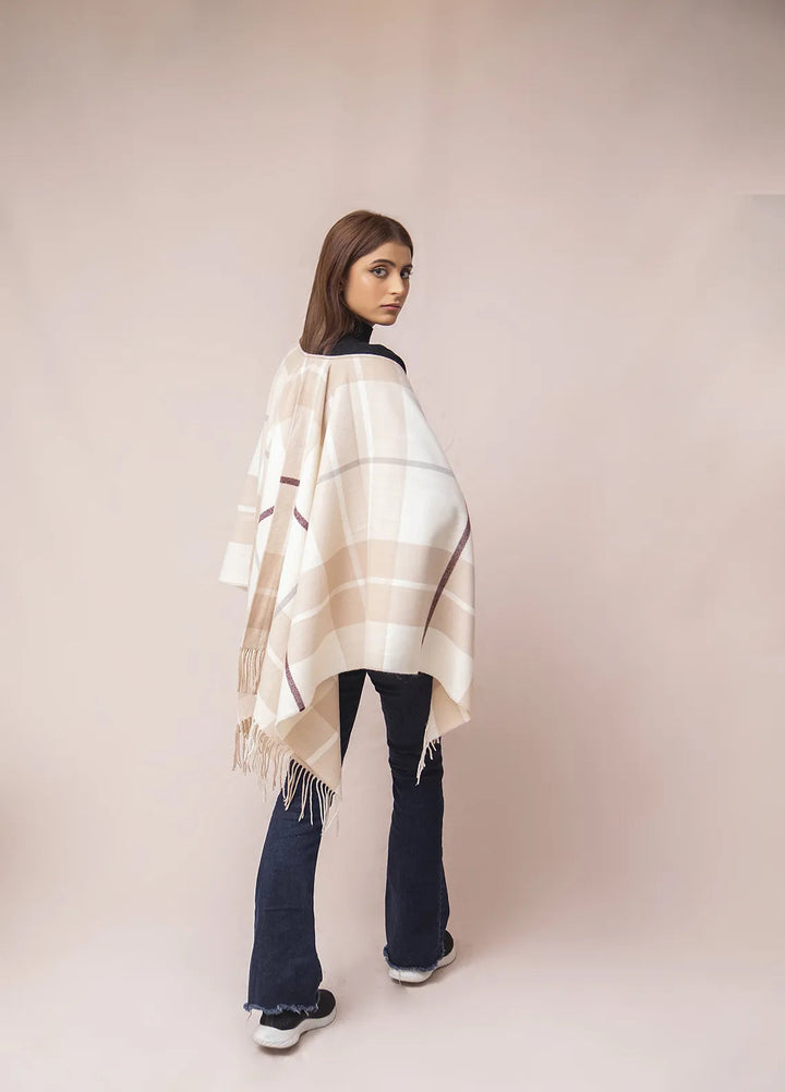 Manahils Polyester Luxury Cape Shawl 029