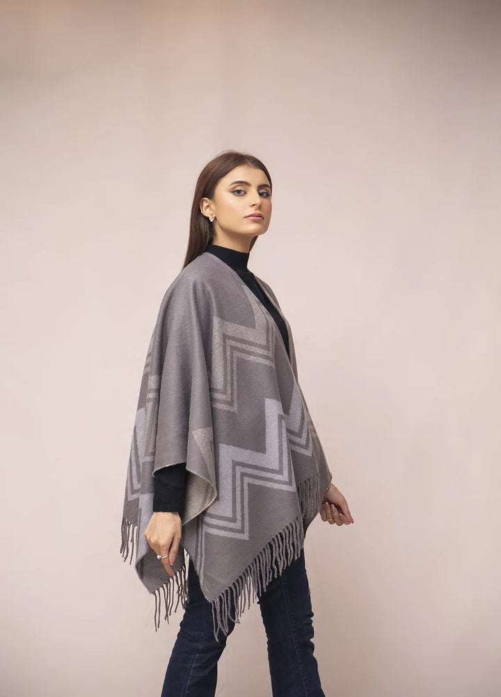 Manahils Polyester Luxury Cape Shawl 031