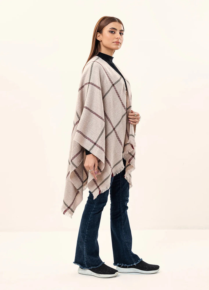 Manahils Polyester Luxury Cape Shawl 037