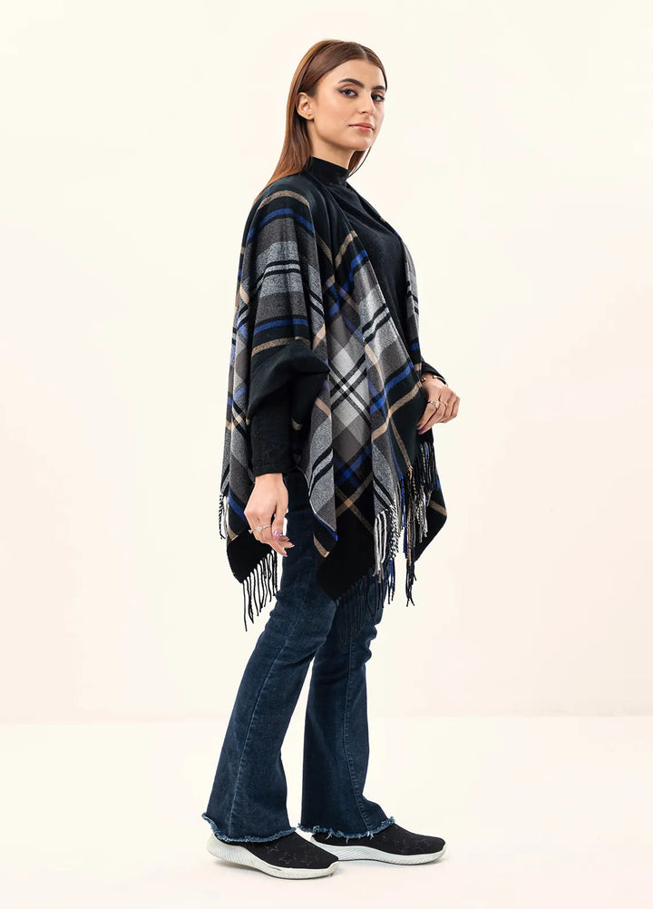Manahils Polyester Luxury Cape Shawl 038