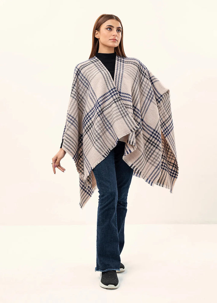 Manahils Polyester Luxury Cape Shawl 039