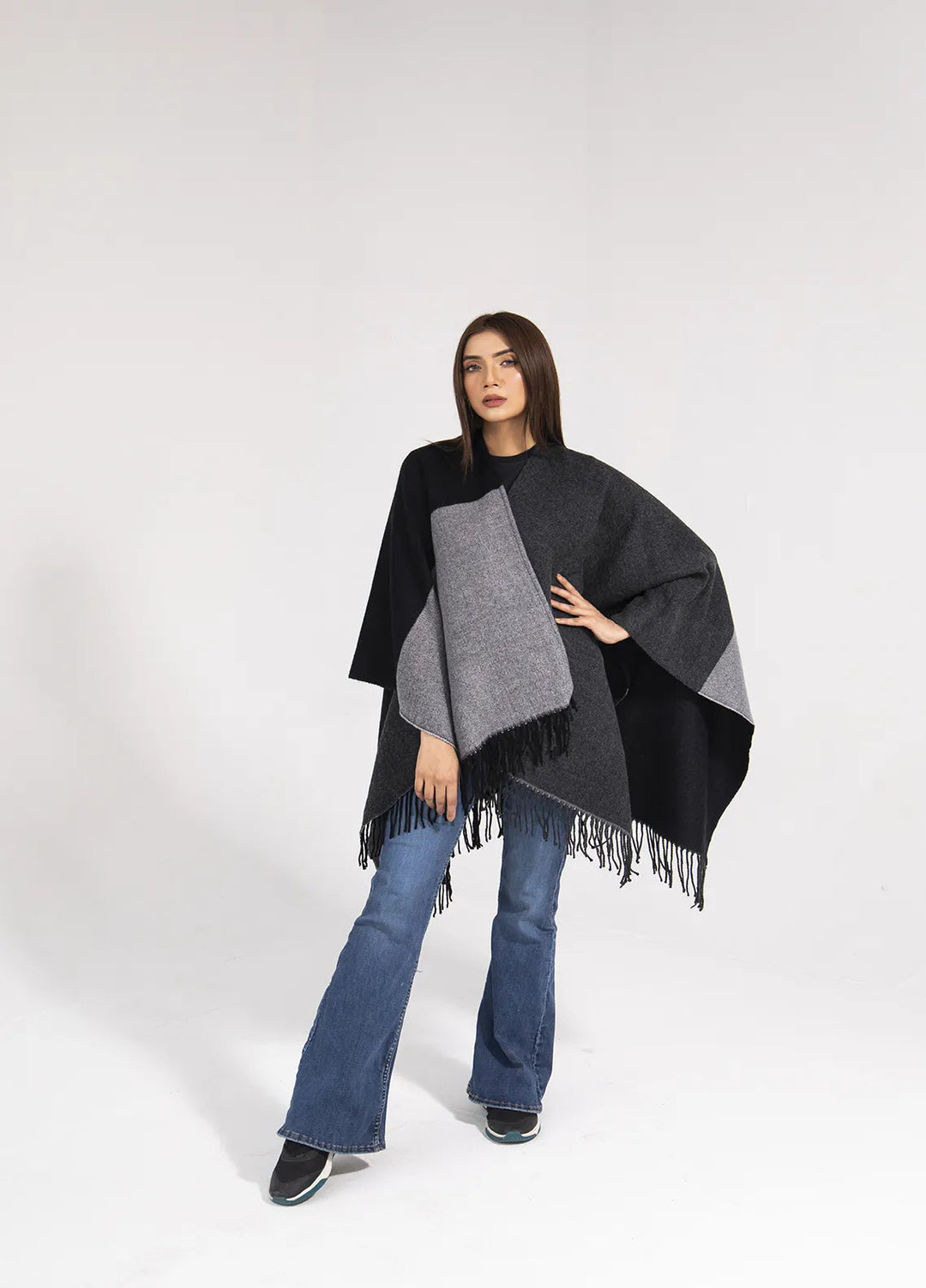 Manahils Polyester Luxury Cape Shawl 03