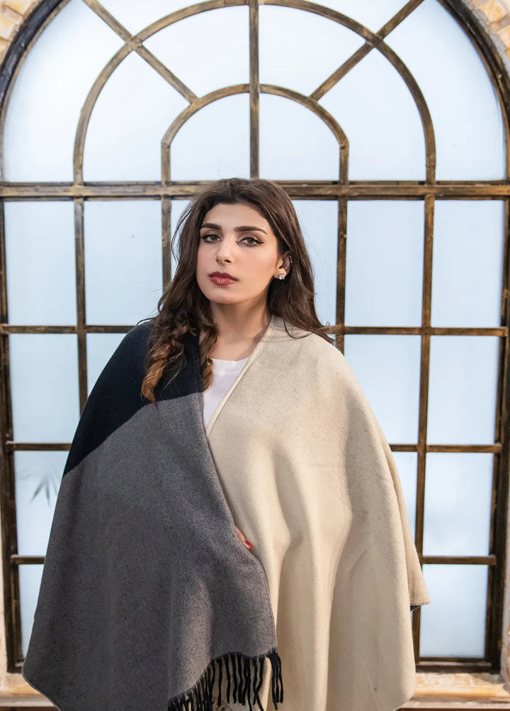 Manahils Polyester Luxury Cape Shawl 046