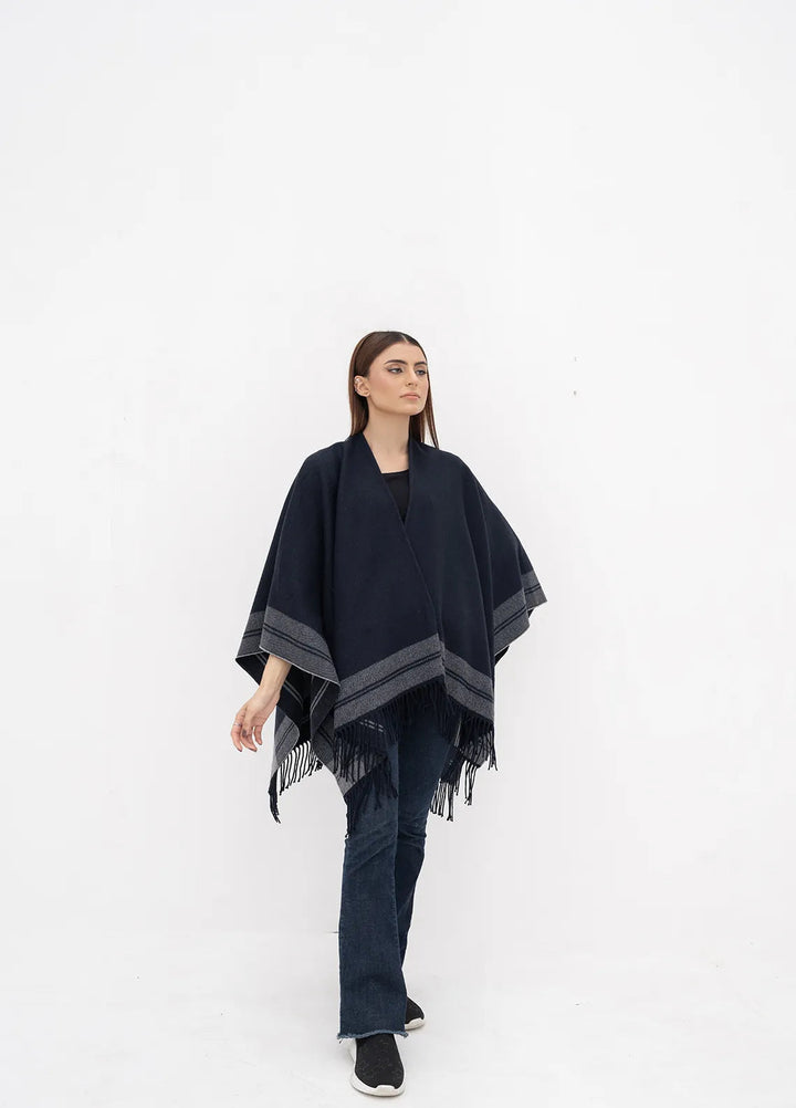 Manahils Polyester Luxury Cape Shawl 047