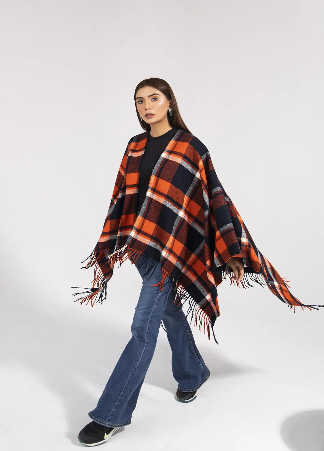 Manahils Polyester Luxury Cape Shawl 04