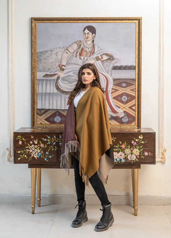 Manahils Polyester Luxury Cape Shawl 051