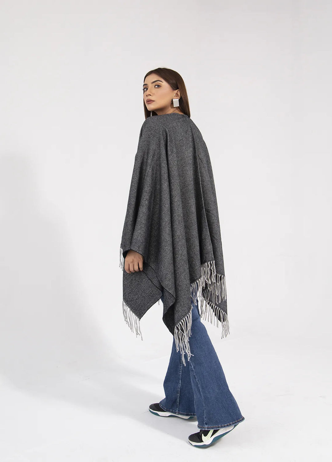 Manahils Polyester Luxury Cape Shawl 05