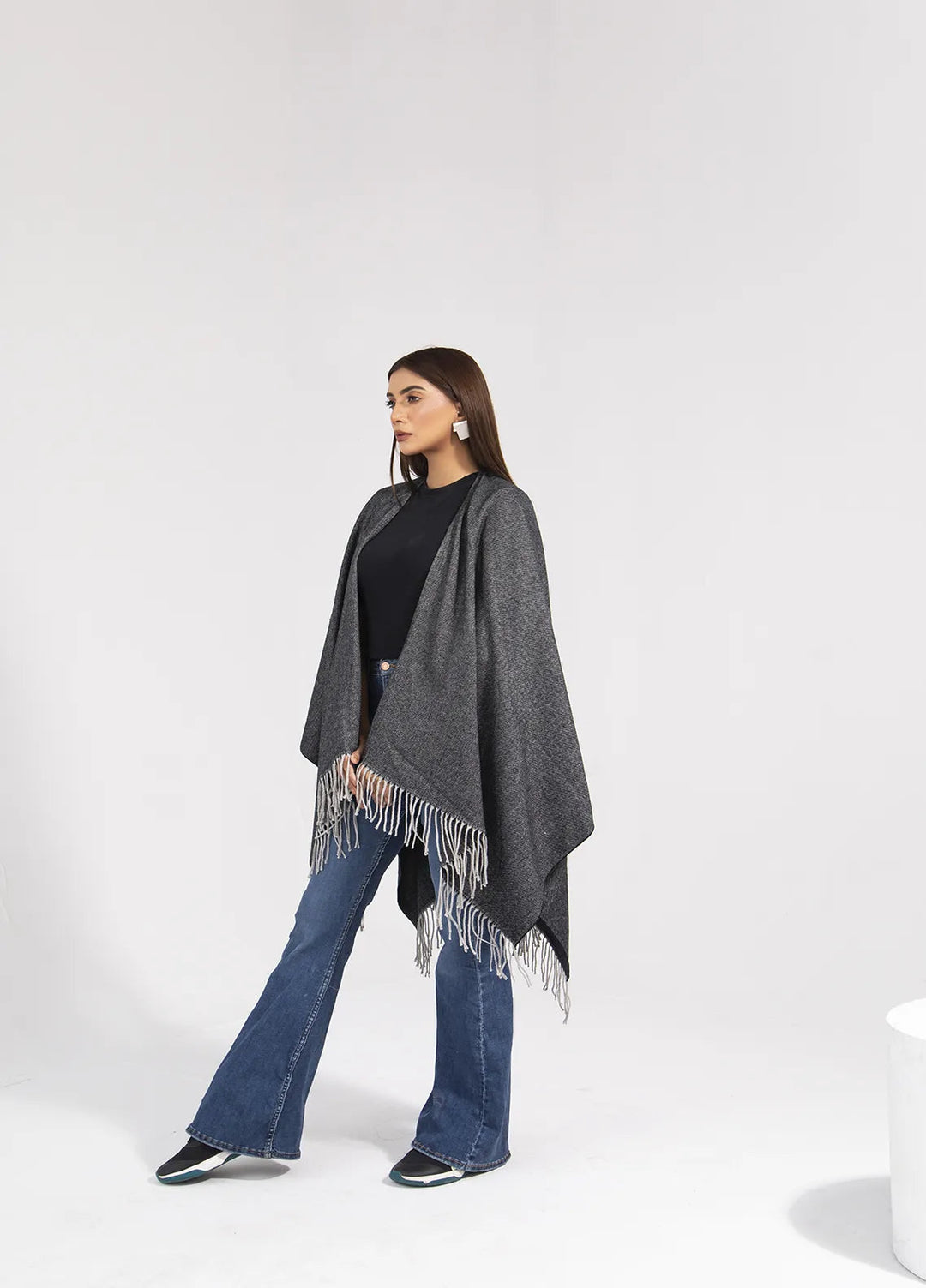 Manahils Polyester Luxury Cape Shawl 05