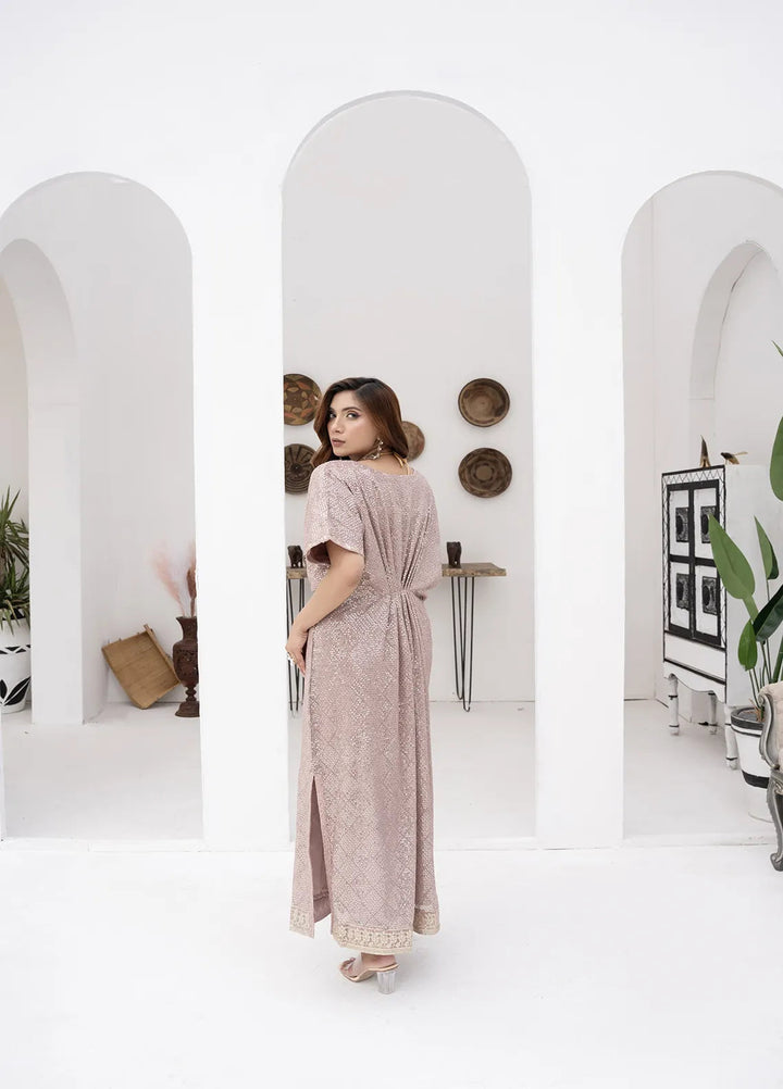 Manahils Pret Embroidered Chiffon 2 Piece Suit Wa 03-Lilac