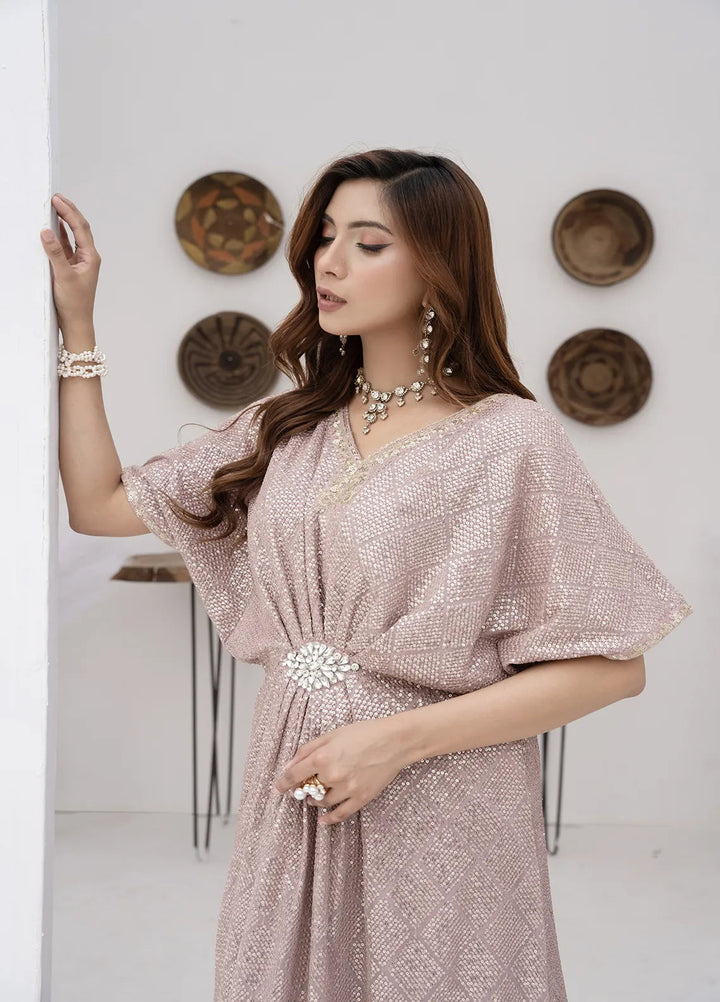 Manahils Pret Embroidered Chiffon 2 Piece Suit Wa 03-Lilac