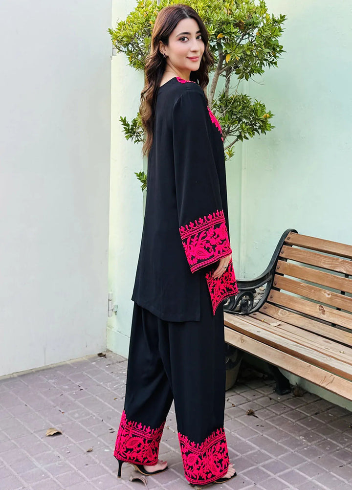 Manahils Pret Embroidered Georgette 2 Piece Suit Classy Missy