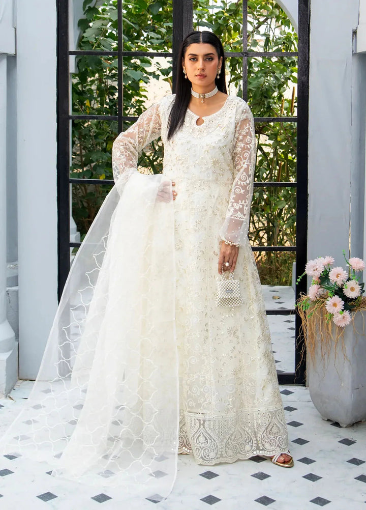 Manahils Pret Embroidered Net 3 Piece Suit K-157