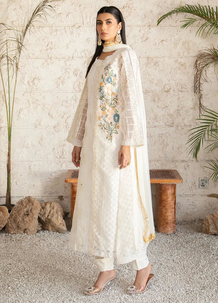 Manahils Pret Embroidered Organza 3 Piece Suit K-139