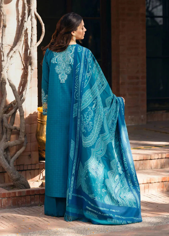 Manara Embroidered Jacquard Suit Unstitched 3 Piece MNA24LW LW-02 Kashmiri - Winter Collection