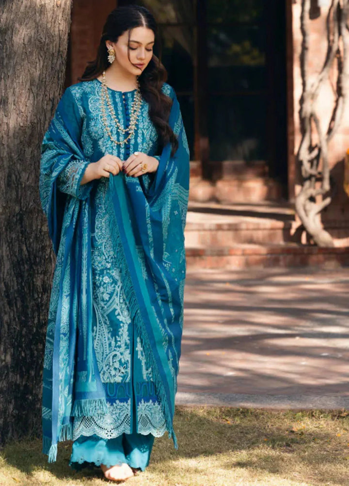 Manara Embroidered Jacquard Suit Unstitched 3 Piece MNA24LW LW-02 Kashmiri - Winter Collection