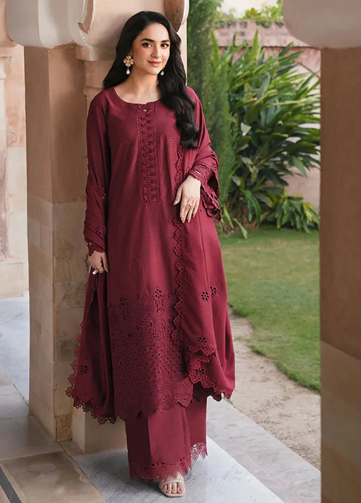 Manara Embroidered Karandi Suit Unstitched 3 Piece MVK-05 Gulaal - Winter Collection