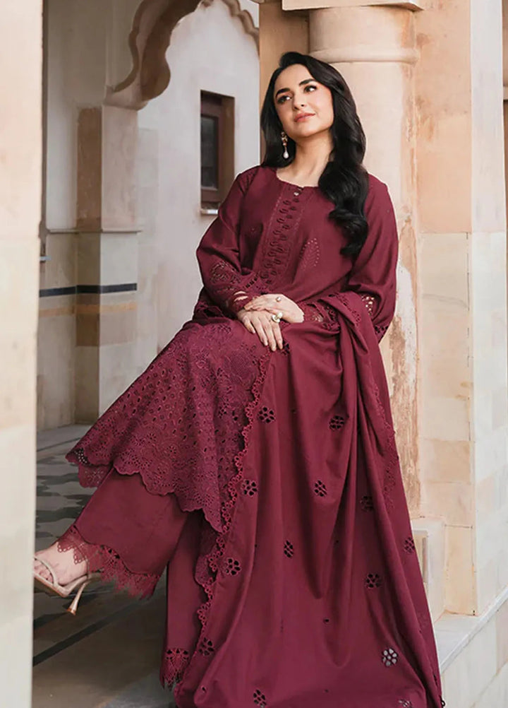 Manara Embroidered Karandi Suit Unstitched 3 Piece MVK-05 Gulaal - Winter Collection