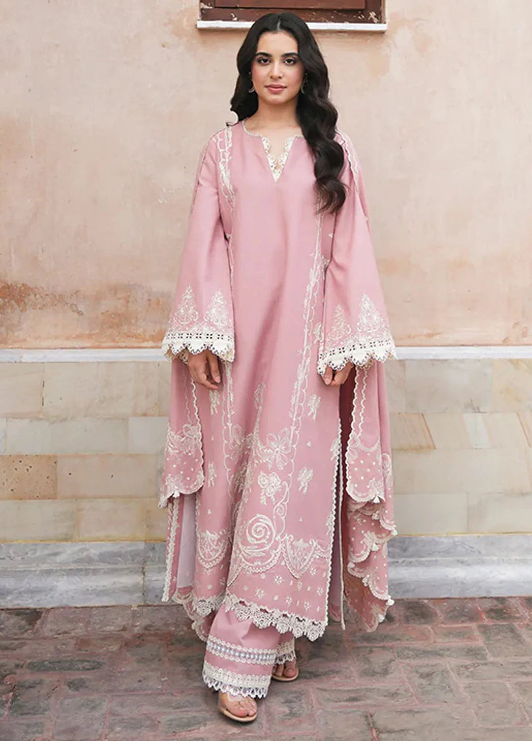 Manara Embroidered Karandi Suit Unstitched 3 Piece MVK-09 Roha - Winter Collection