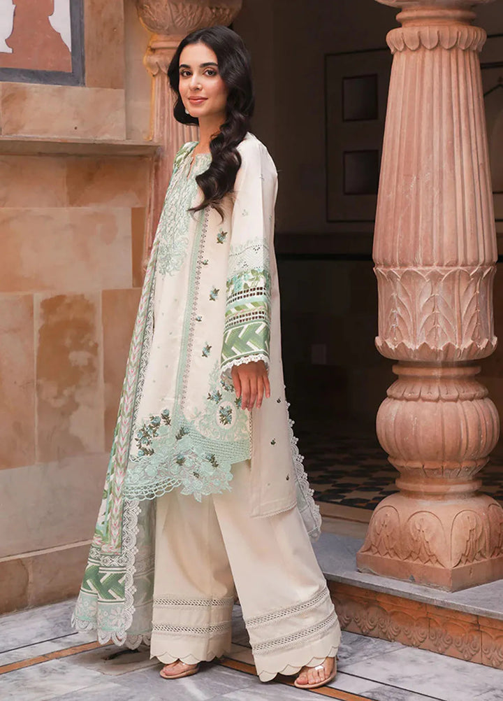 Manara Embroidered Karandi Suit Unstitched 3 Piece MVK-11 Zircon - Winter Collection