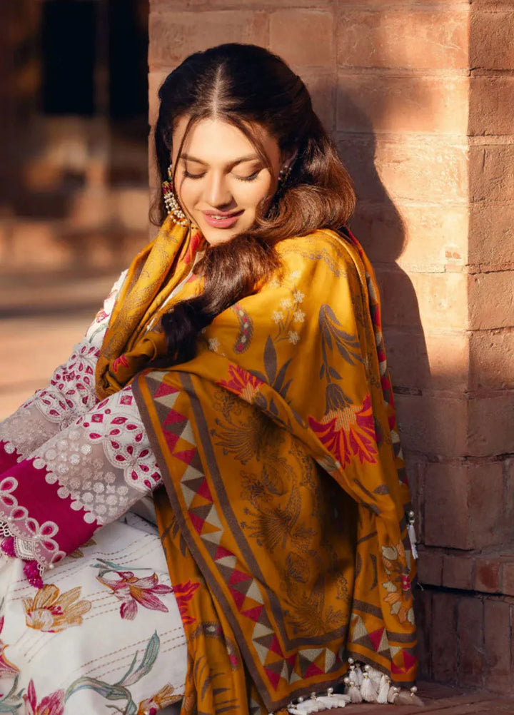 Manara Embroidered Khaddar Suit Unstitched 3 Piece MNA24LW LW-03 Phulkari - Winter Collection