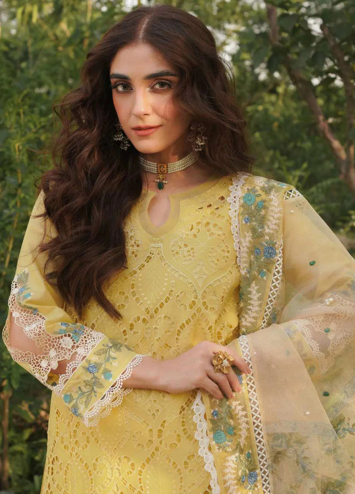 Manara Embroidered Lawn Suit Unstitched 3 Piece MNA24L ML-05 Nehaal - Luxury Collection