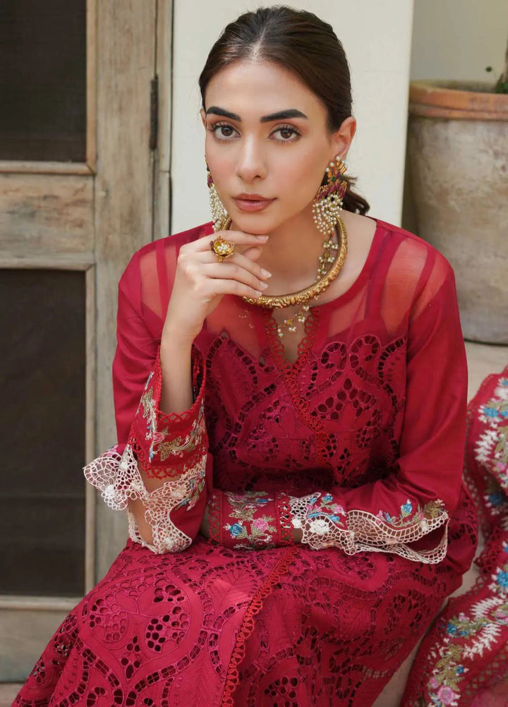 Manara Embroidered Lawn Suit Unstitched 3 Piece MNA24L ML-06 Mahay - Luxury Collection