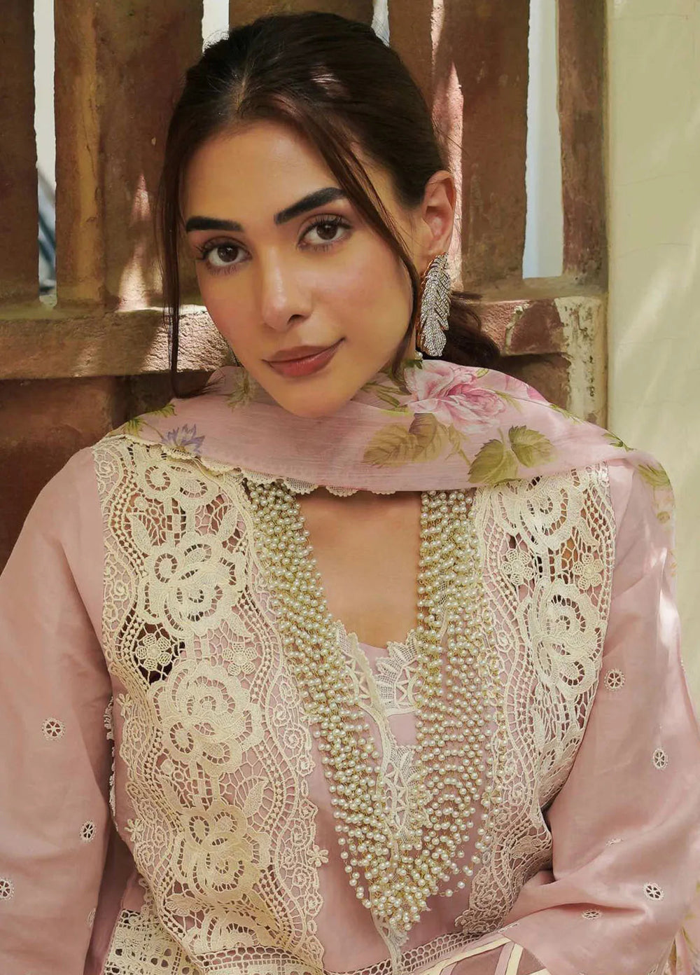 Minor Defect - Manara Embroidered Lawn Suit Unstitched 3 Piece MNA24L ML-08 Rozay - Luxury Collection