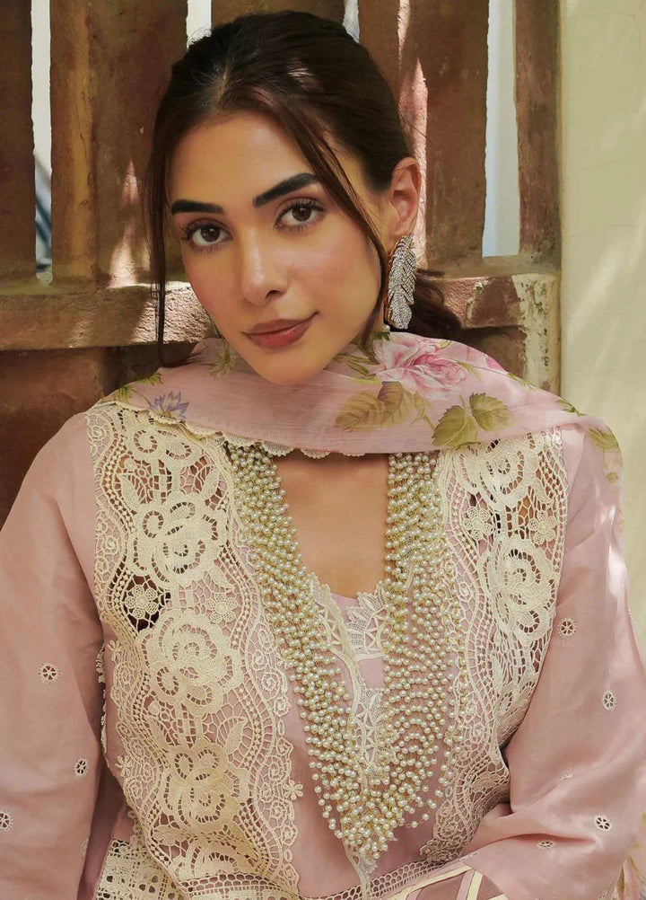 Manara Embroidered Lawn Suit Unstitched 3 Piece MNA24L ML-08 Rozay - Luxury Collection