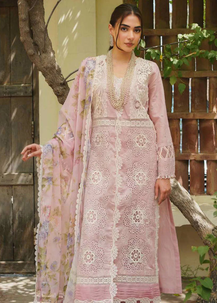 Manara Embroidered Lawn Suit Unstitched 3 Piece MNA24L ML-08 Rozay - Luxury Collection
