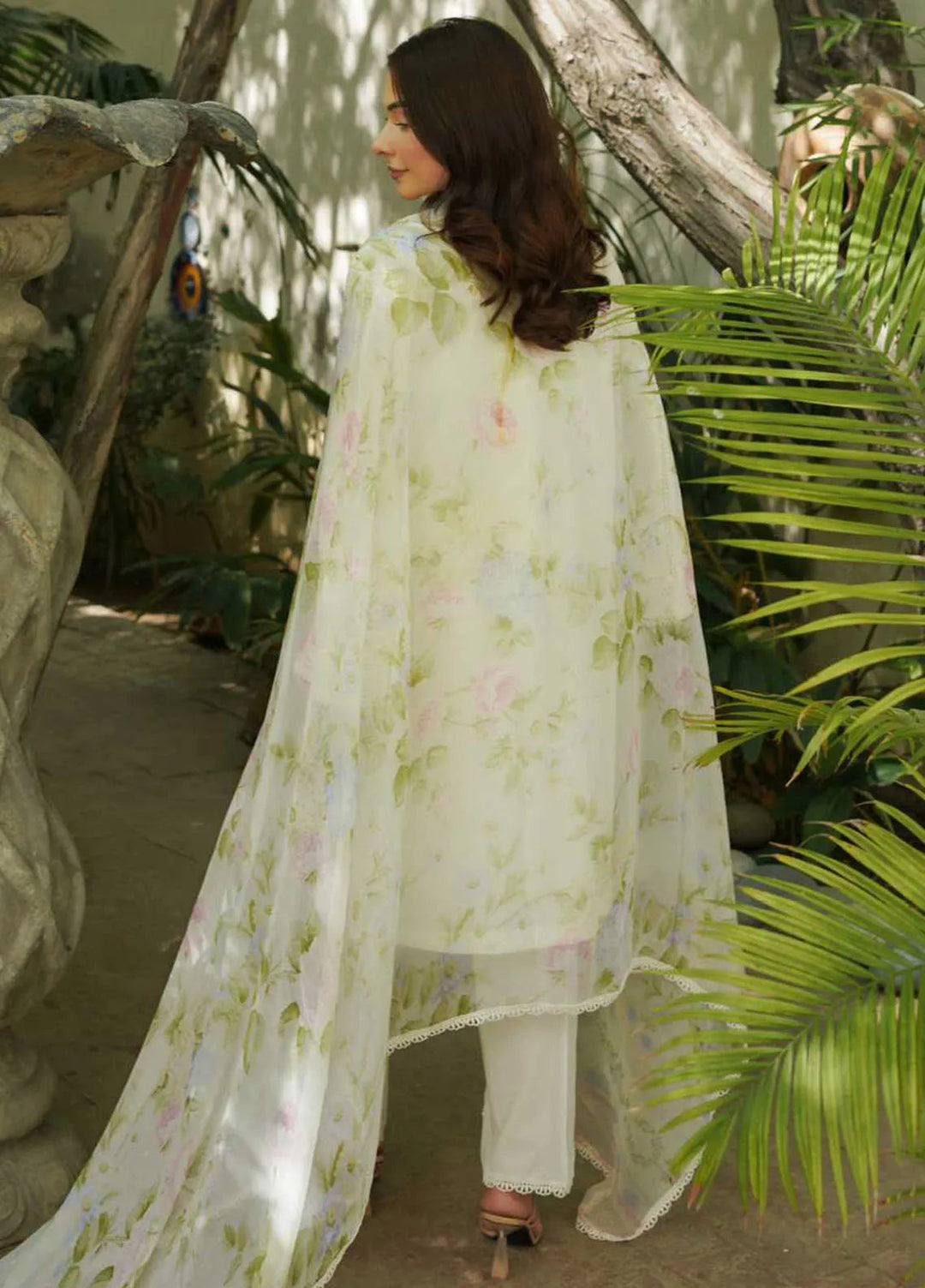 Manara Embroidered Lawn Suit Unstitched 3 Piece MNA24L ML-09 Motia - Luxury Collection