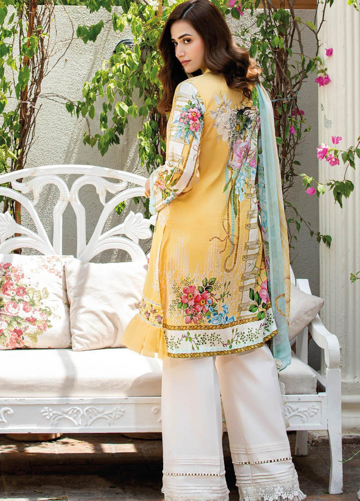 Manara Embroidered Lawn Suits Unstitched 3 Piece MNA21K 03 CONFETTI CONFESSION - Luxury Collection