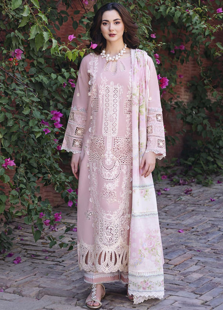 Manara Embroidered Lawn Suits Unstitched 3 Piece MNA23LL ML-01 Serena - Luxury Collection