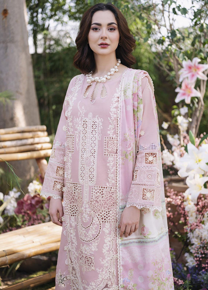 Manara Embroidered Lawn Suits Unstitched 3 Piece MNA23LL ML-01 Serena - Luxury Collection