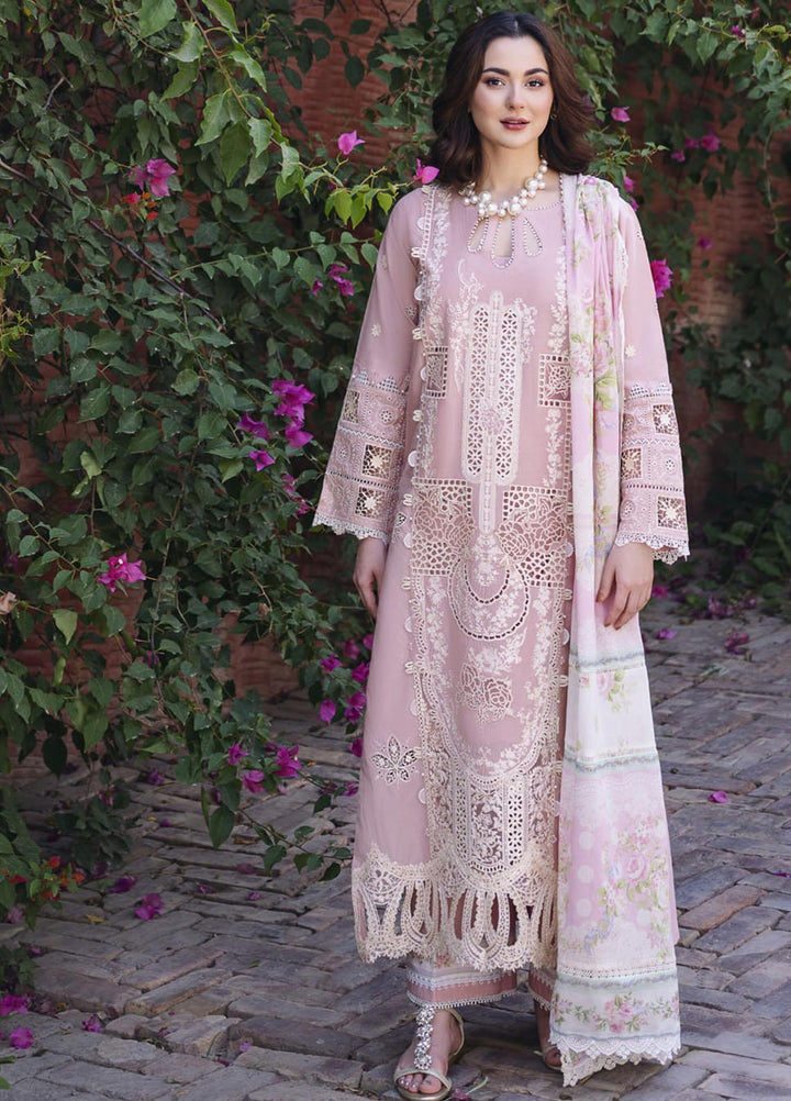 Manara Embroidered Lawn Suits Unstitched 3 Piece MNA23LL ML-01 Serena - Luxury Collection