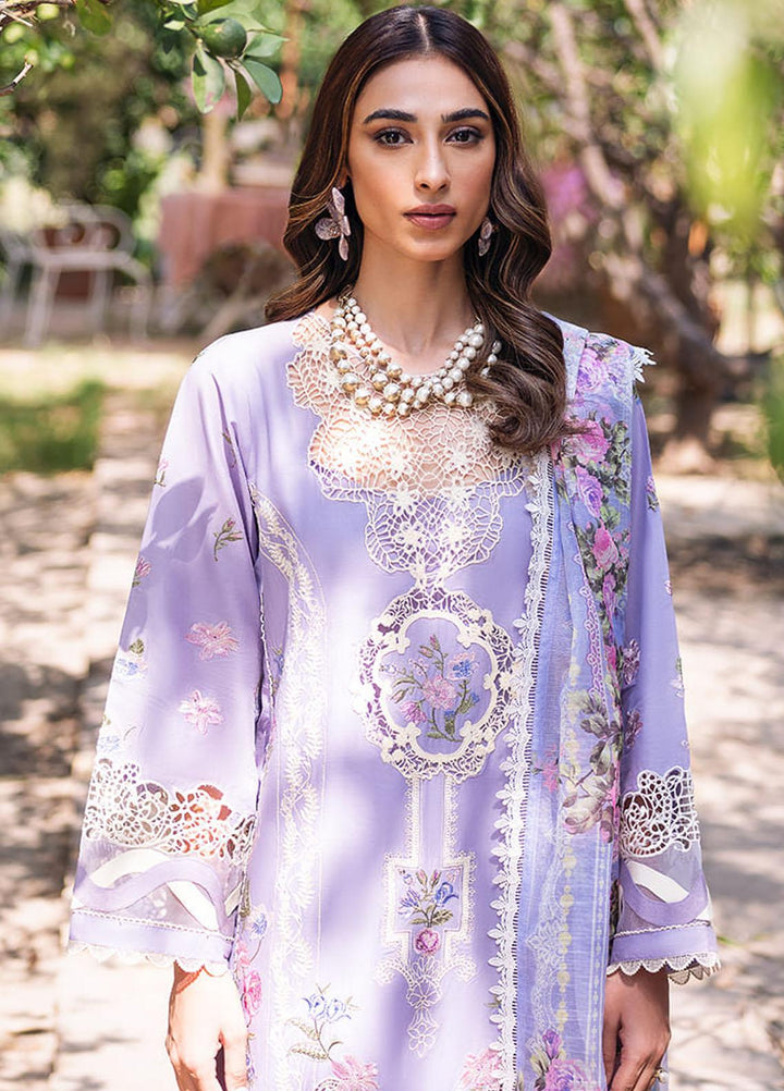 Manara Embroidered Lawn Suits Unstitched 3 Piece MNA23LL ML-03 Nera - Luxury Collection