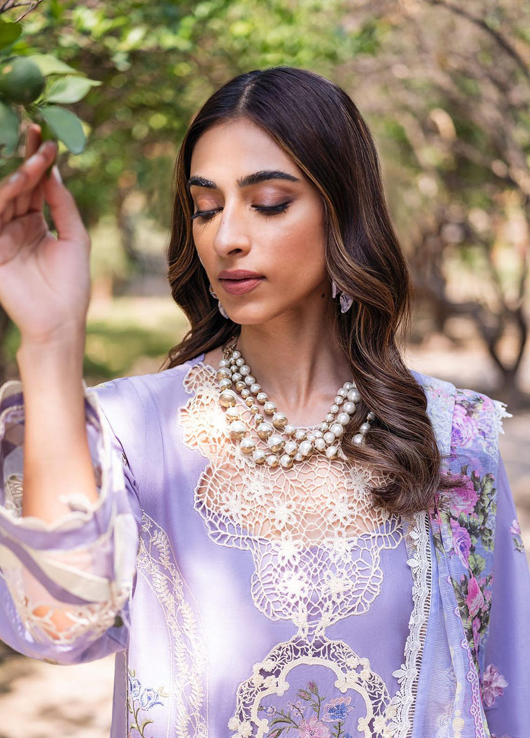 Manara Embroidered Lawn Suits Unstitched 3 Piece MNA23LL ML-03 Nera - Luxury Collection