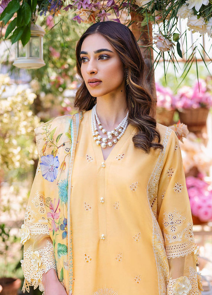 Manara Embroidered Lawn Suits Unstitched 3 Piece MNA23LL ML-04 Liliana - Luxury Collection