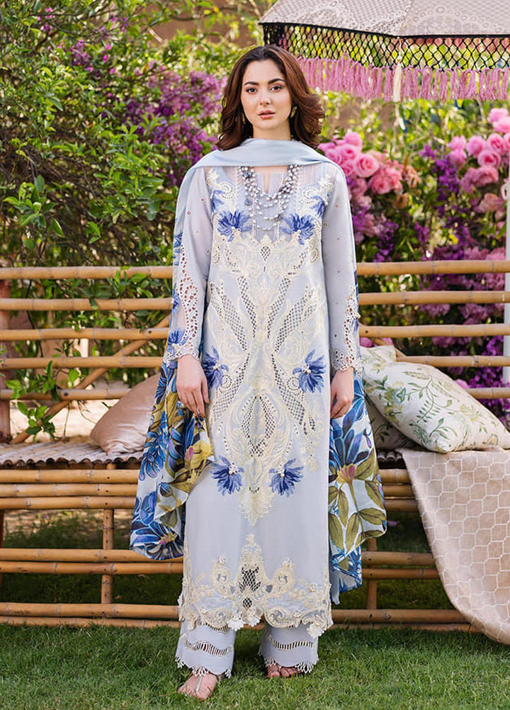 Manara Embroidered Lawn Suits Unstitched 3 Piece MNA23LL ML-05 Lorena - Luxury Collection