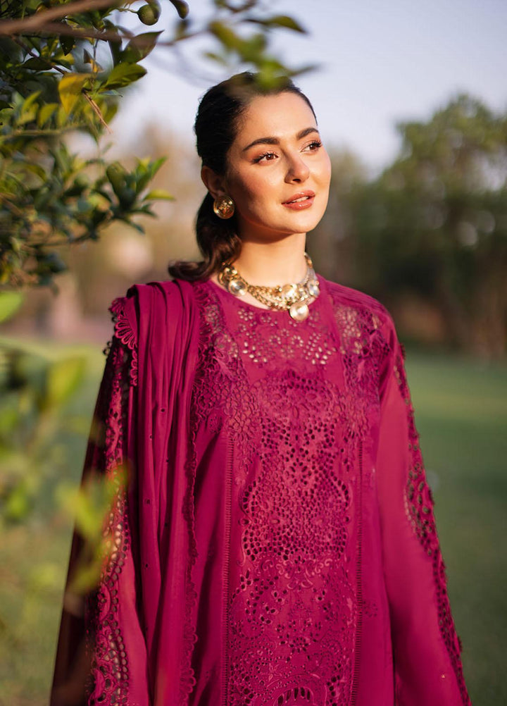 Manara Embroidered Lawn Suits Unstitched 3 Piece MNA23LL ML-07 Talia - Luxury Collection