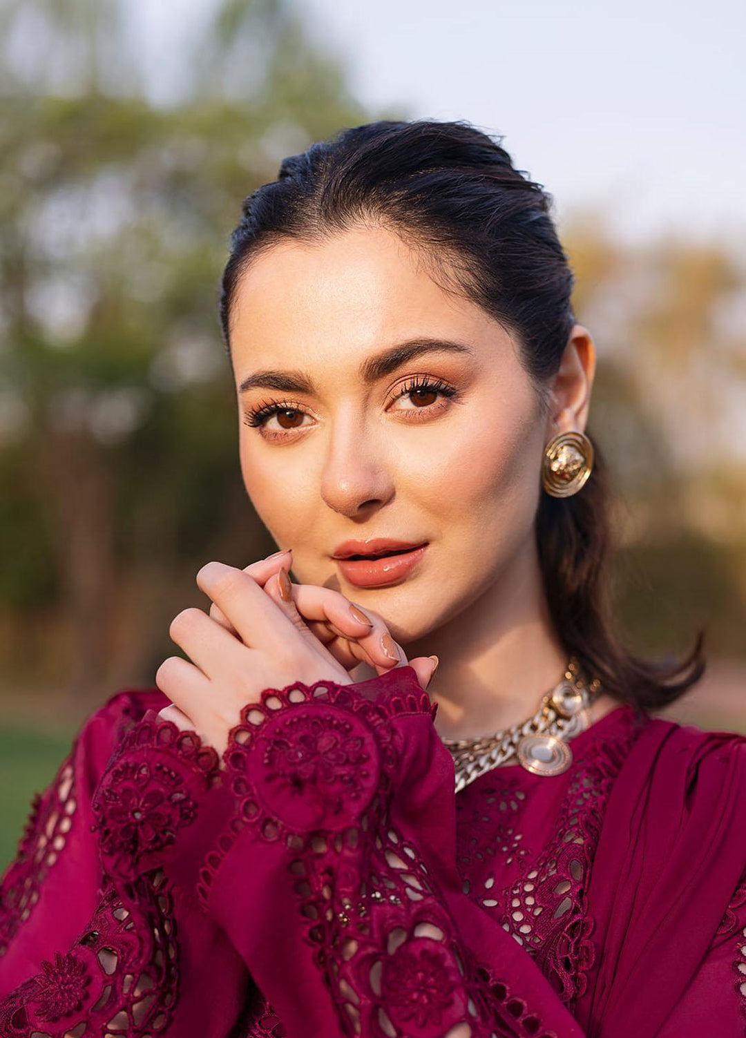 Manara Embroidered Lawn Suits Unstitched 3 Piece MNA23LL ML-07 Talia - Luxury Collection