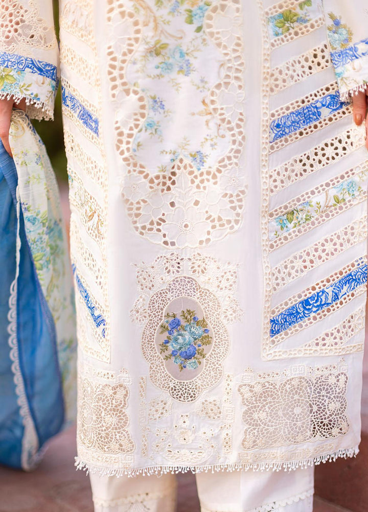 Manara Embroidered Lawn Suits Unstitched 3 Piece MNA23LL ML-08 Eva - Luxury Collection