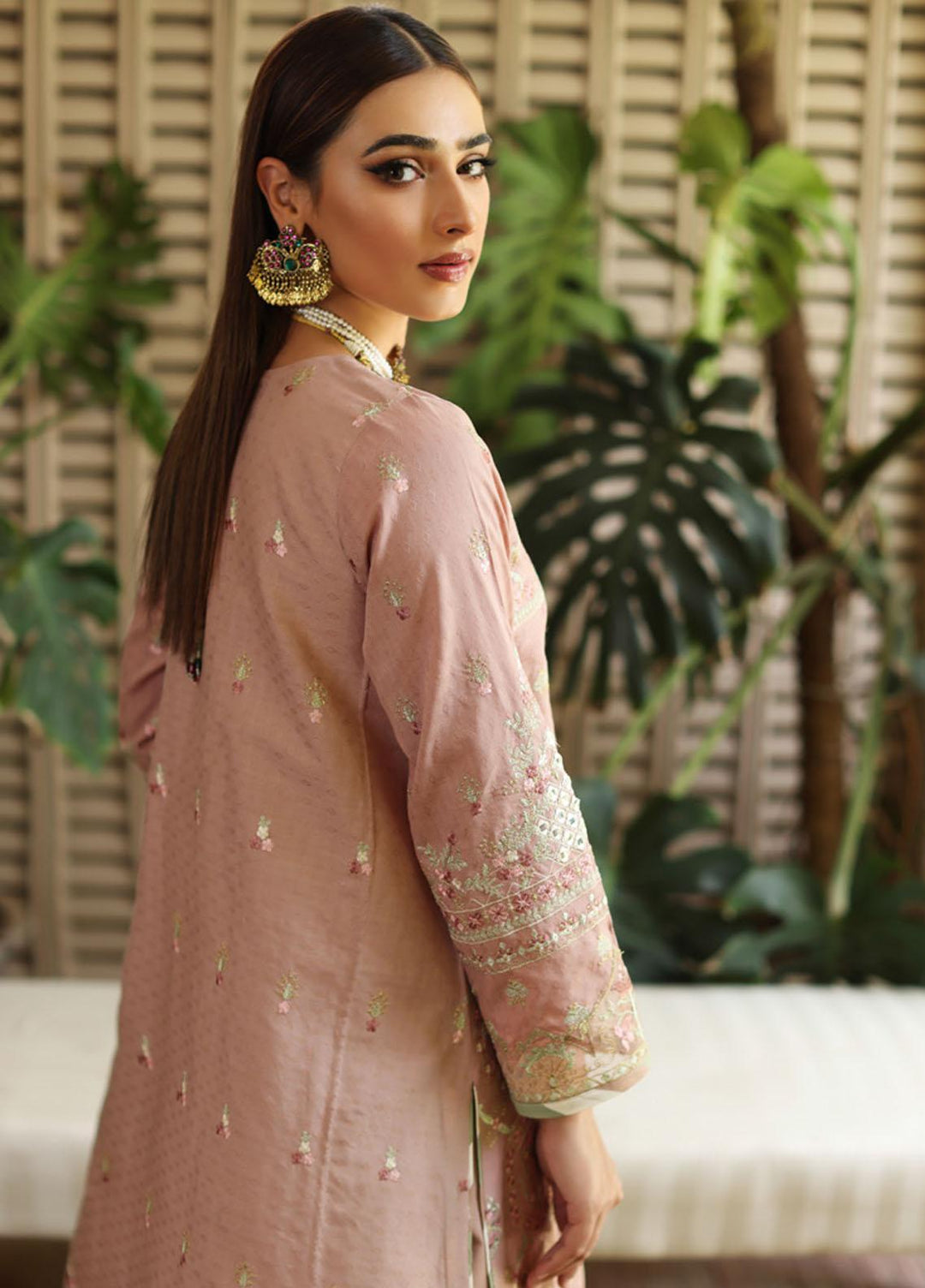 Manara By Kahf Embroidered Lawn Suits Unstitched 3 Piece KHF22M KML-01B Naaz - Luxury Collection