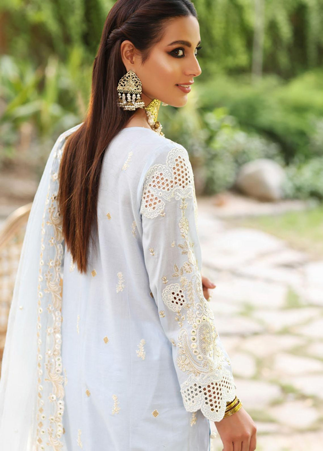 Manara By Kahf Embroidered Lawn Suits Unstitched 3 Piece KHF22M KML-02 Gulmeena - Luxury Collection