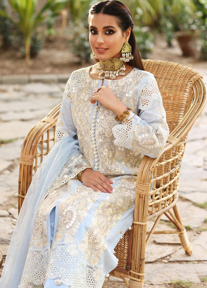 Manara By Kahf Embroidered Lawn Suits Unstitched 3 Piece KHF22M KML-02 Gulmeena - Luxury Collection