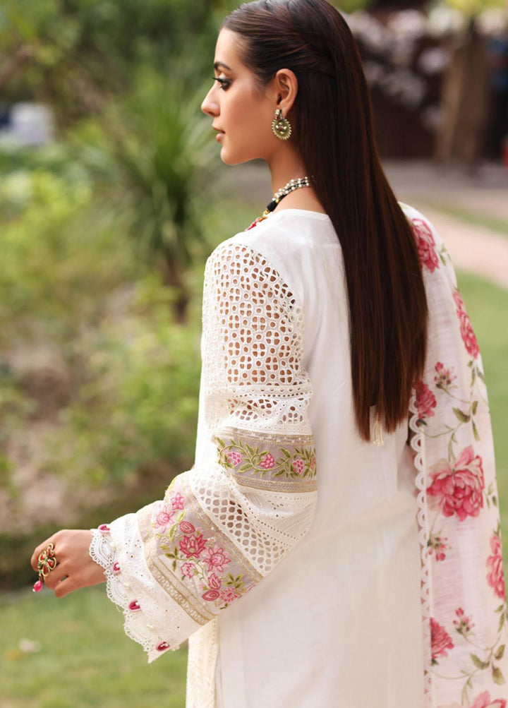 Manara By Kahf Embroidered Lawn Suits Unstitched 3 Piece KHF22M KML-04 Motia - Luxury Collection
